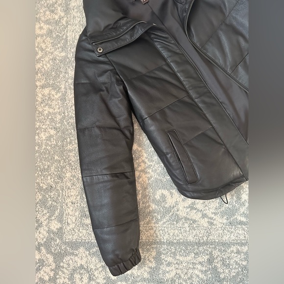 Danier Genuine Leather Down Jacket (like new) - Picture 3 of 9